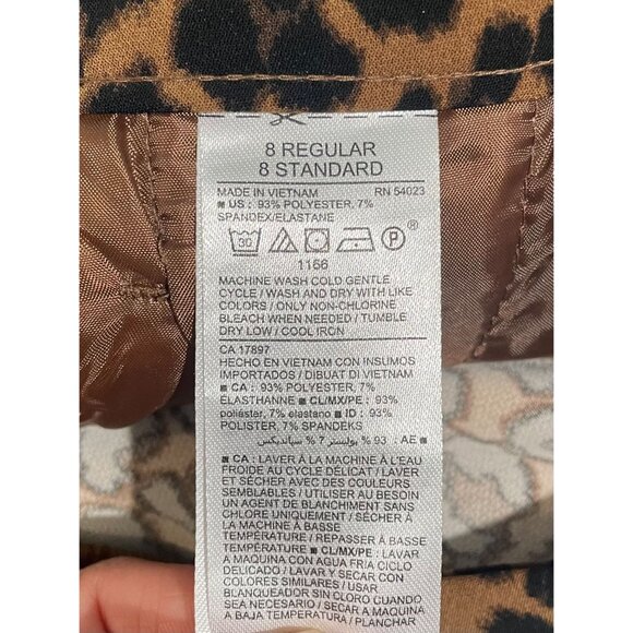Old Navy Harper Mid-Rise Leopard Print Pants Size 8 Regular - Picture 10 of 13